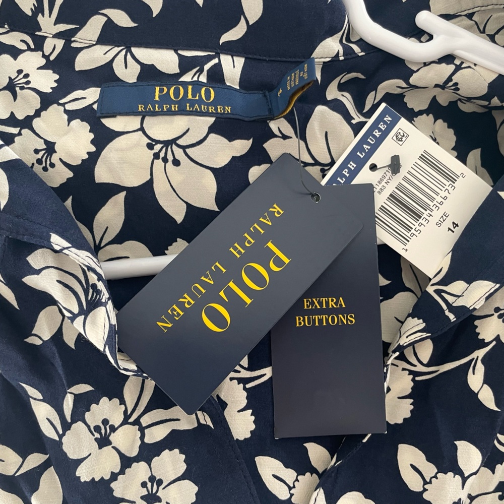 Polo Ralph Lauren Floral A-Line Midi Dress NWT - Picture 4 of 16